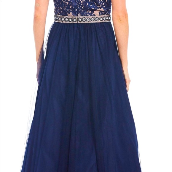 Women’s Formal Dress Size 10 16 Ignite Embroidered Embellished Prom Evening Gown - Picture 5 of 8